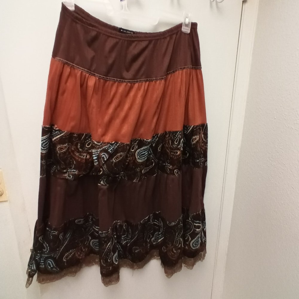 FANG Boho, Gypsy, Hippy’ish Gypsy Skirt-Size XL, 32 Inches